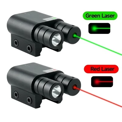 Roodgroene laserzaklamp 2-in-1geïntegreerd laservizier